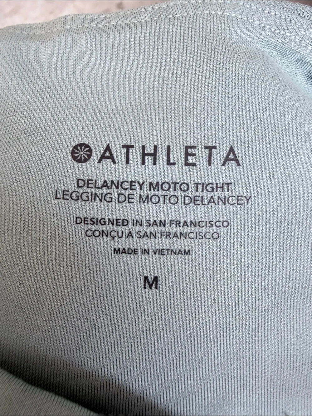 “SET” Athleta Sage & Mint Floral Zip Jacket & Delancey Moto Leggings Medium